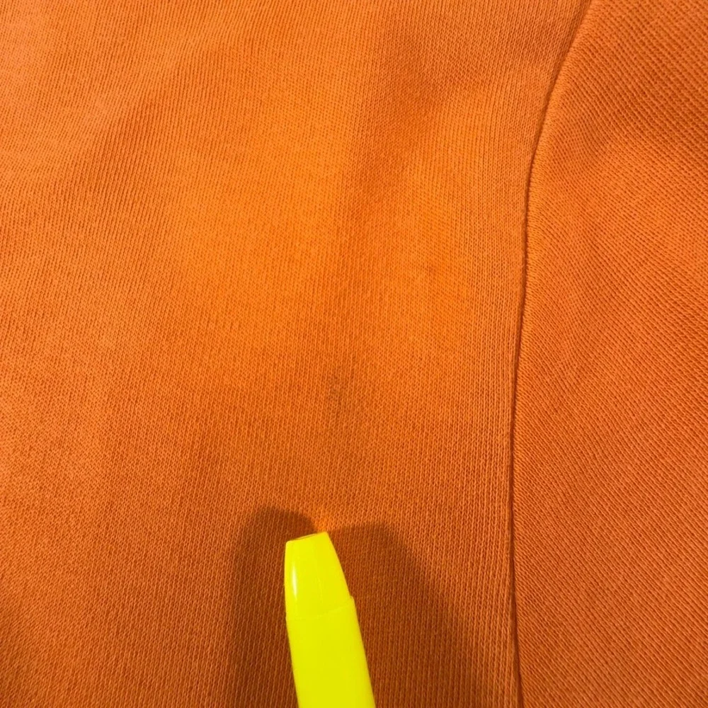 Polo Ralph Lauren Mens Large Orange Short Sleeve Pique Polo Shirt Green Pony *